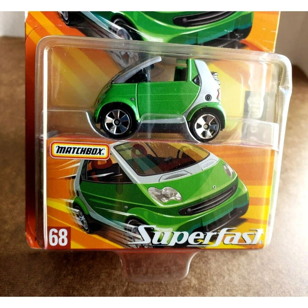 2005 Matchbox Superfast SMART FORTWO CABRIO Green #SF68 LIMITED ED 1/15,500 1:64